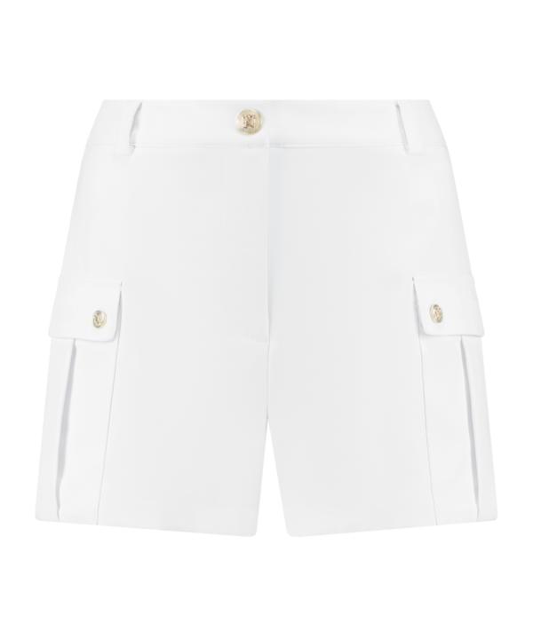 NIKKIE - Dhaka Short - Star White Dames Mode Korte Broek Kleding Wit