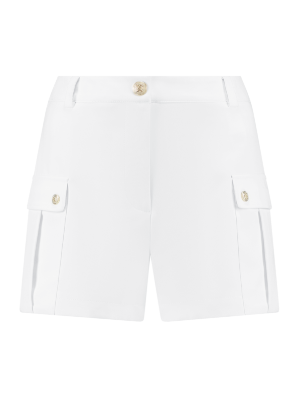 NIKKIE - Dhaka Short - Star White Dames Mode Korte Broek Kleding Wit