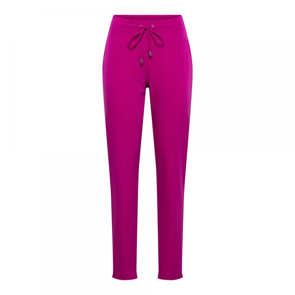 &Co Woman - Penny Travel - Raspberry Travelstof Broek Dameskleding Roze