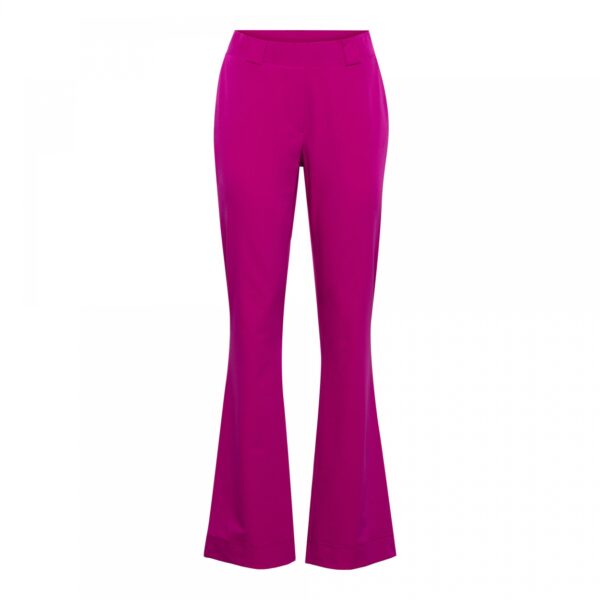 &Co Woman - Penelope Flare Travel - Raspberry Dameskleding broek roze van Travelstof