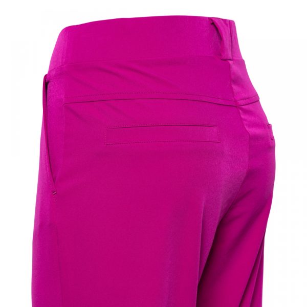 &Co Woman - Penelope Flare Travel - Raspberry Women's clothing trousers pink from Travel fabric.