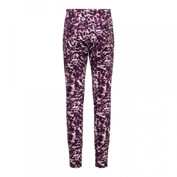 &Co Woman - Delly Random Spot - Raspberry - Travel fabric Ladies - Trousers