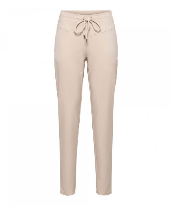 &Co Woman - Penny Comfort Twill - Sand - Travelstof - Broek - Dameskleding