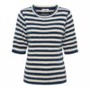 &Co Woman - Belen Stripe - Denim Multi | Tomorrow at Home - Top - Blue - White - Women's Clothing