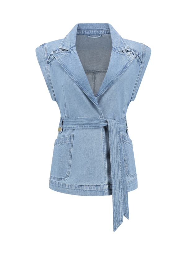 NIKKIE | Bountiful Waistcoat - Blue Denim | Tomorrow at Home