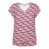 co-woman-Lucia Random Ikat - Sand Multi Women's Clothing T-Shirt Top Andco
