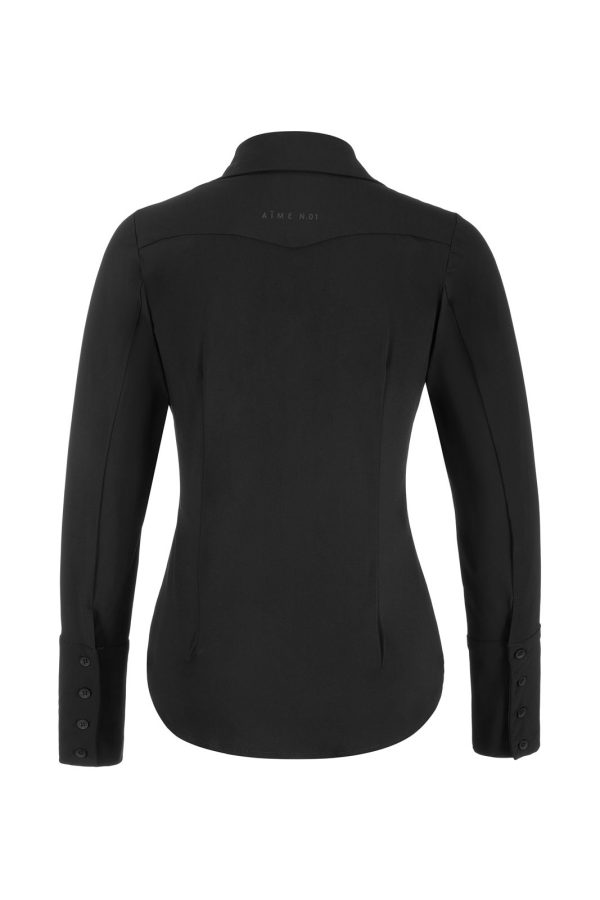 Aime - Vera Blouse - Black - Travel fabric | Tomorrow at home - Black - Women's Clothing -. Aime Balance