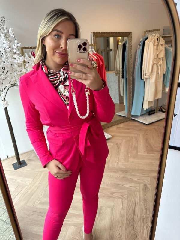 Lady Day - Blazer Lois - Pink Ruby - Travel fabric | Tomorrow at home