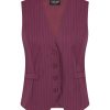 Lady Day - Gilet Jade - Cherry Pinstripe Print