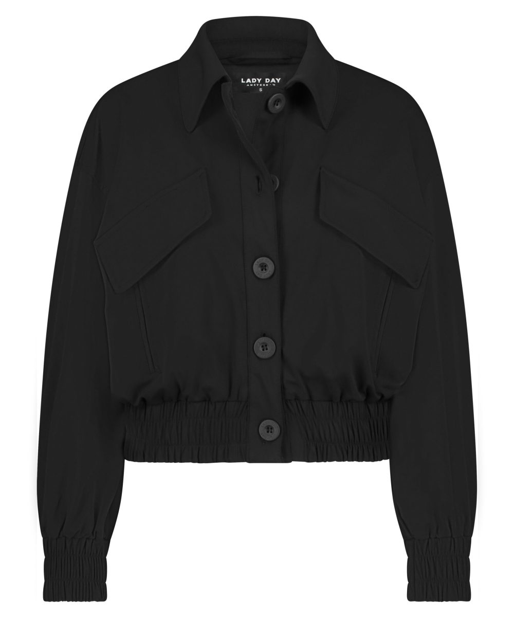 Lady Day | Jacket River - Black - Travelstof