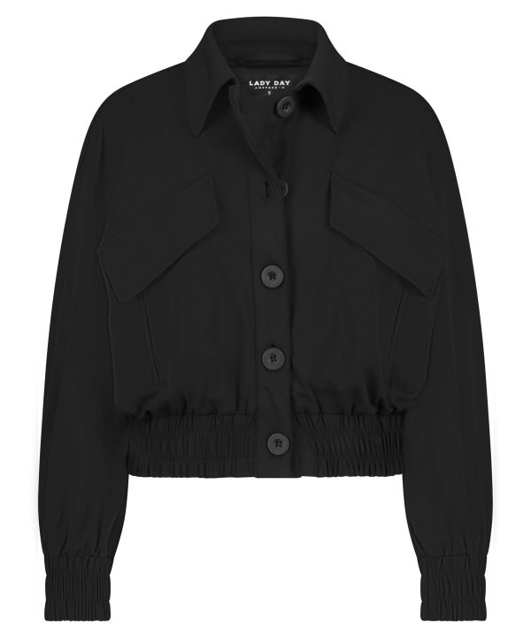 Lady Day | Jacket River - Black - Travelstof