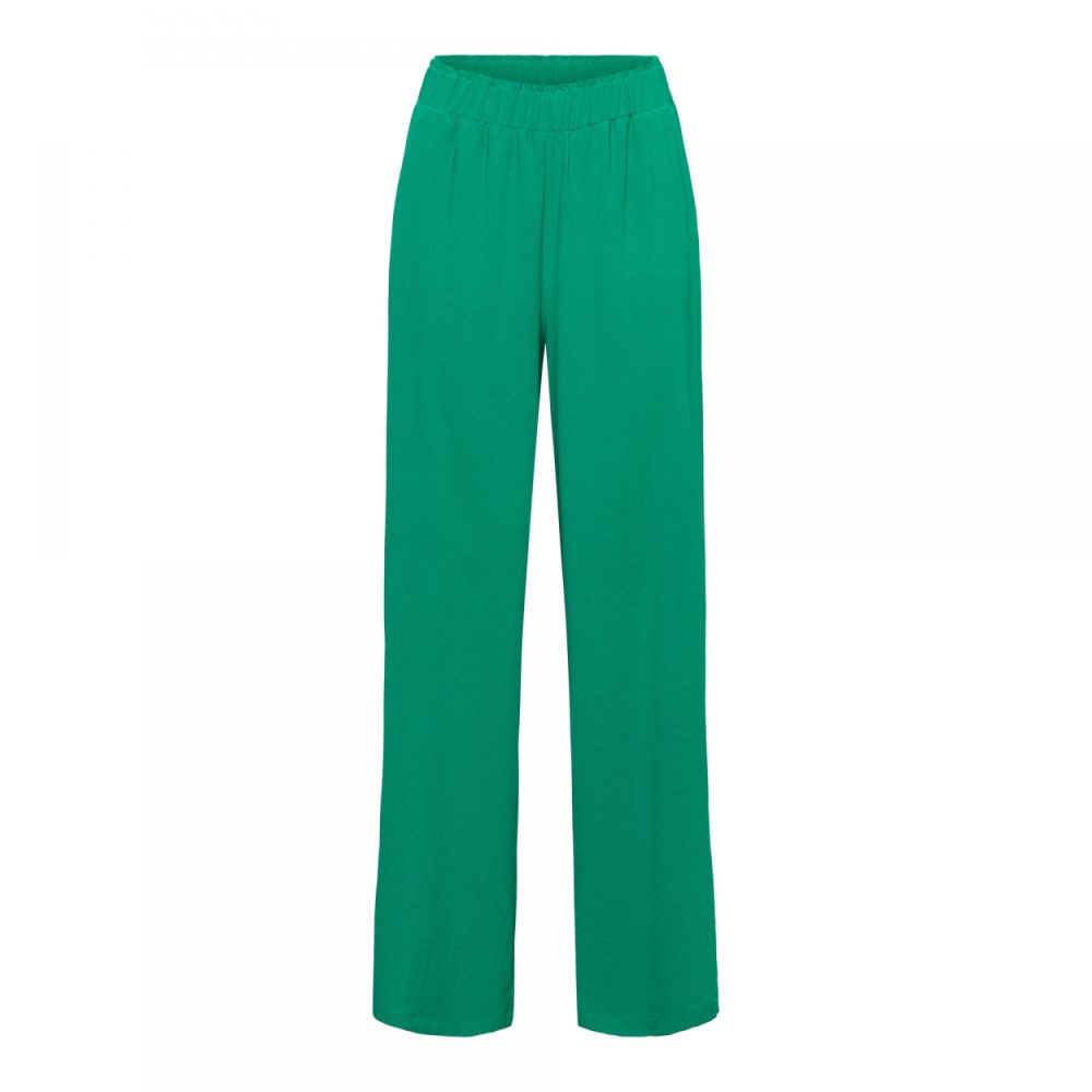 &Co Woman - Julie Trouser - Green Damesbroek Groen Mode voor vrouwen kleding