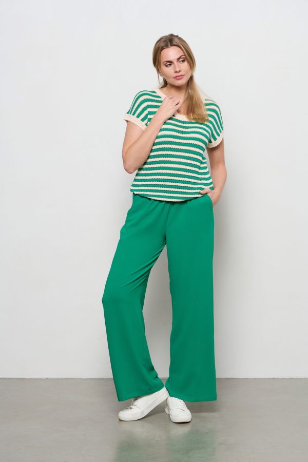 &Co Woman - Julie Trouser - Green Women's Trouser Green Fashion for Women clothing