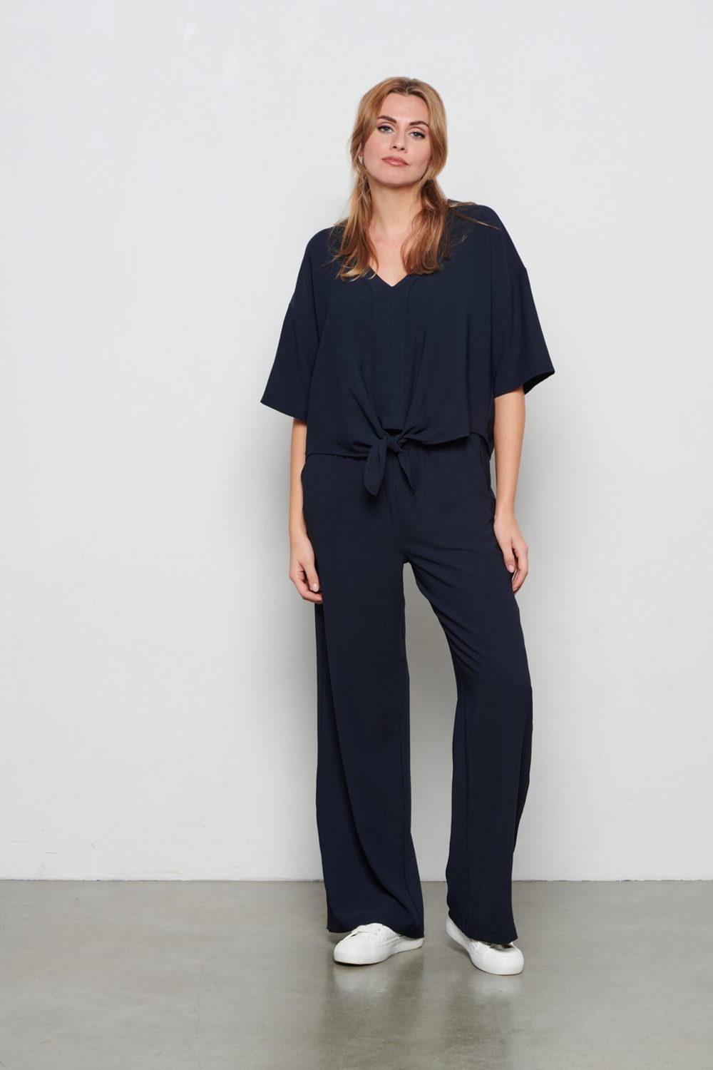&Co Woman - Kaia Blouse - Navy | Morgen in huis