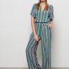 &Co Woman - Ella Striped Top - Green Multi