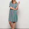 &Co Woman - Alexis Striped Dress - Navy | Morgen in huis