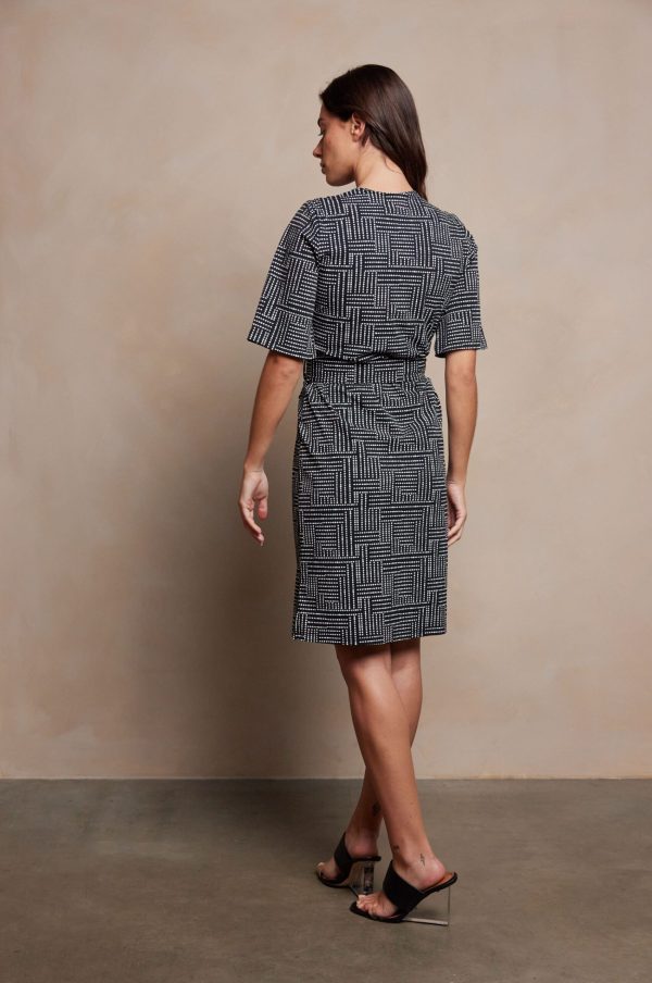 Aime Balance | Livia Dress - Square Dot - Travel Fabric