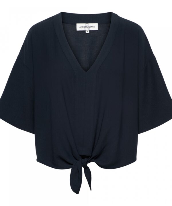 &Co Woman - Kaia Blouse - Navy | Morgen in huis