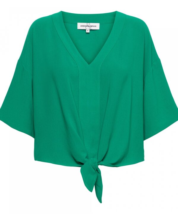 &Co Woman - Kaia Blouse - Green | Morgen in huis