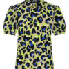 Lady Day | Top Joan - Leopard print limoncello | Travel fabric