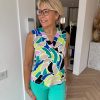 Lady Day | Top Claire - Summer Park Damesblouse van Travelstof mode voor vrouwen