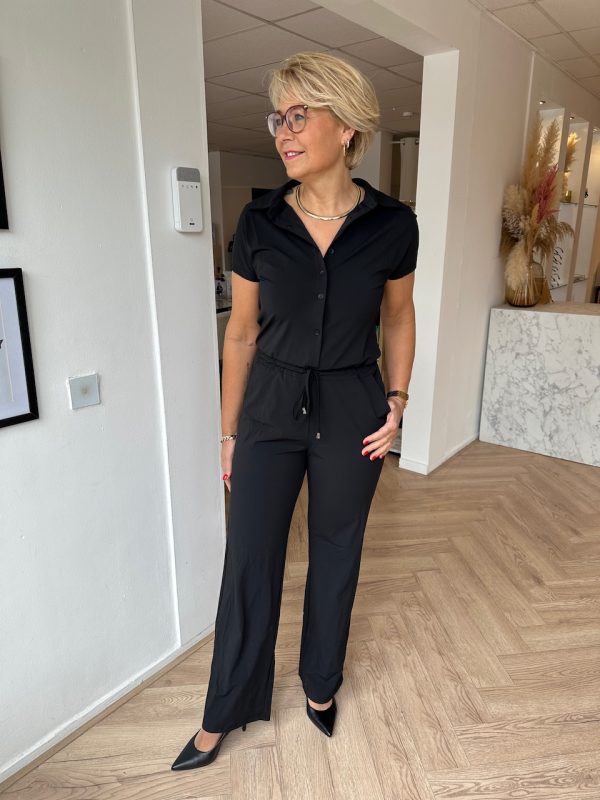 Lady Day | Jumpsuit Luna - Black | Tomorrow at home - Travel fabric - Black Women's fashion for women black