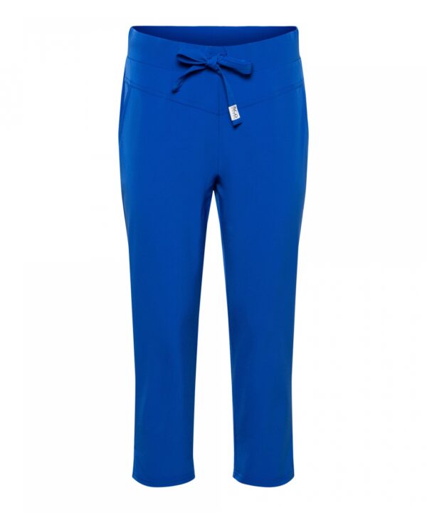 &Co Woman - Phoenix Capri Travel - Cobalt - Broeken - Dameskleding - Travelstof