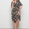 &Co Woman - Alexis Big Graphic Dress - Sand Multi