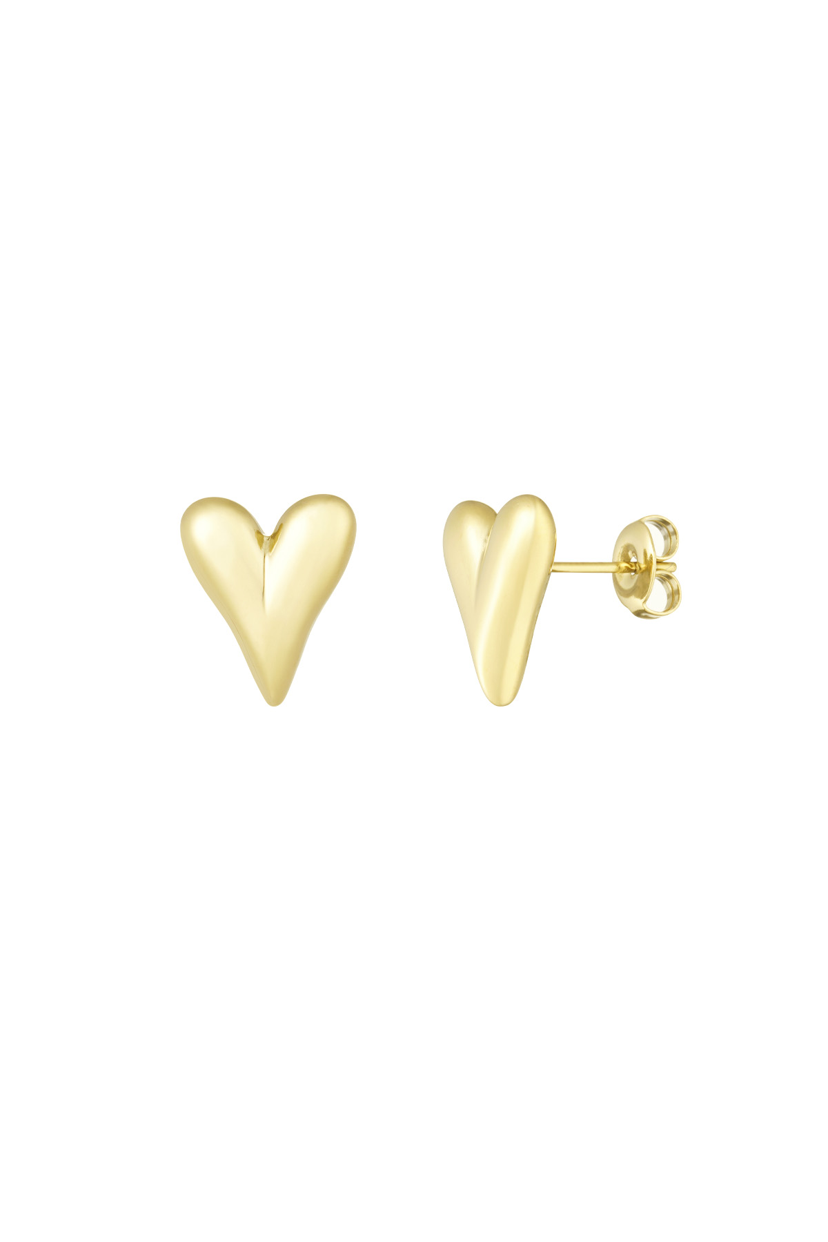 Madam Peach | Earrings - Love Studs - Gold - Available tomorrow.