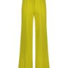 Aime - Hazel Pants - Lime Green - Travelstof - Damesbroek - Uitlopende pijp - Groen