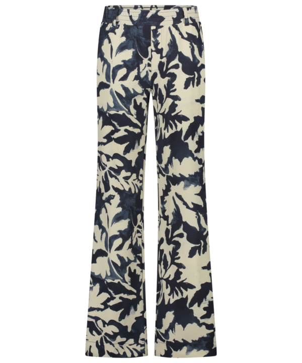 Aime - Serenity Trousers - Iced Flower Dames Mode Herfst Broek Print Kleding Winter Travel Stof