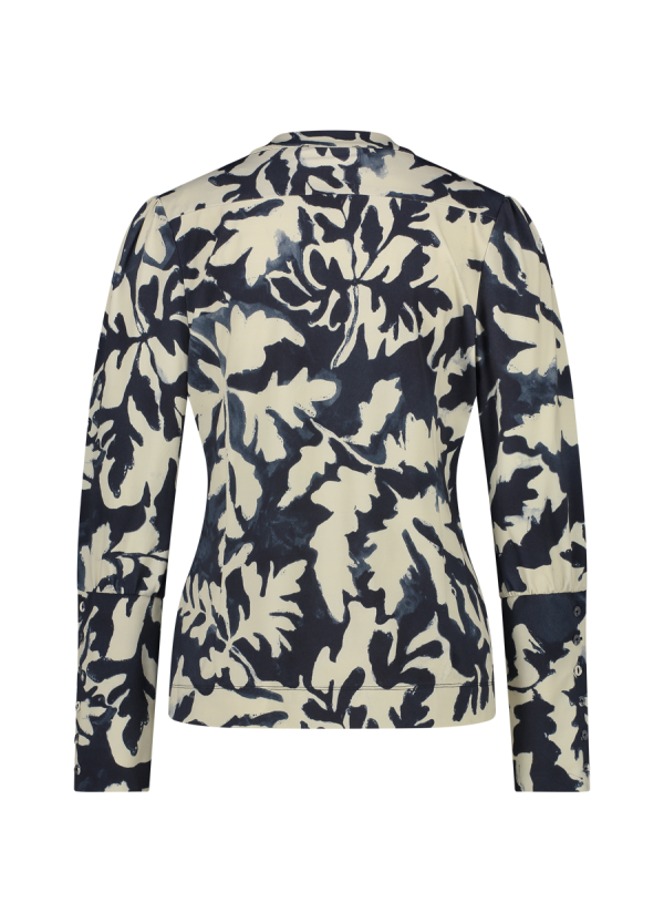 Aime - Noëlle Blouse - Iced Flower Winter Dames Mode Blouse Print Herfst Kleding Travelstof