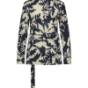 Aime - Charlot Blazer - Iced Flower Dames Mode Travelstof Print Herfst Kleding Jasje Winter