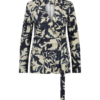 Aime - Charlot Blazer - Iced Flower Dames Mode Travelstof Print Herfst Kleding Jasje Winter