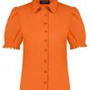 Lady Day - Britta Blouse - Sweet Sunrise - Travel fabric women's blouse Orange Fashion Apparel