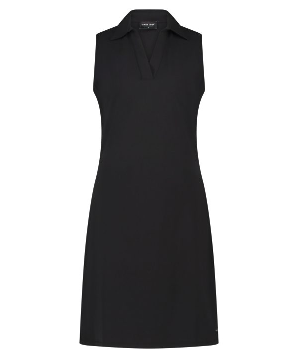 Lady Day | Dress Doda - Black. Chique Damesjurk van Travelstof Zwarte jurk mode voor vrouwen dames