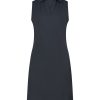 Lady Day | Dress Doda - Black. Chique Damesjurk van Travelstof Zwarte jurk mode voor vrouwen dames Blue Blauw