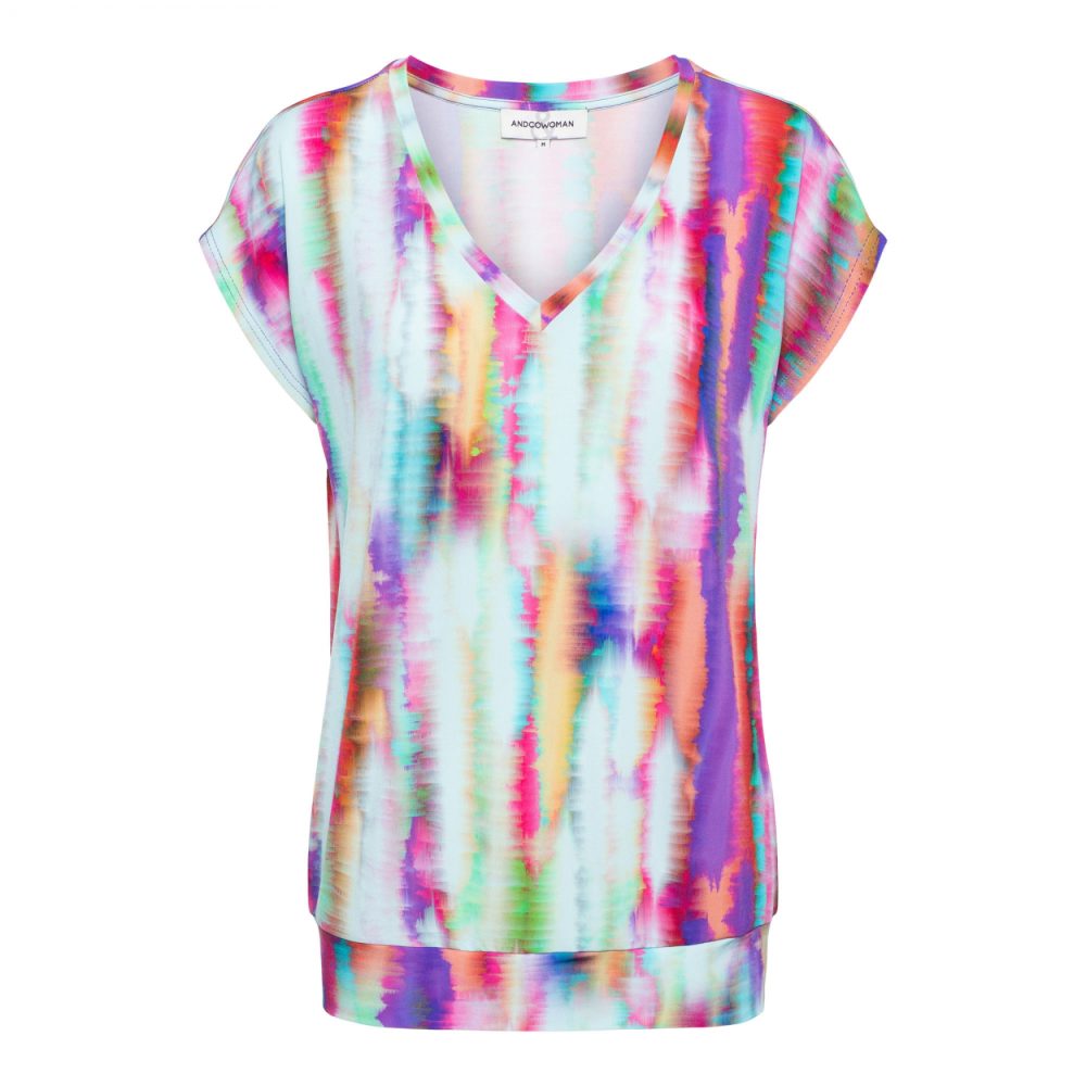 &Co Woman - Lucia Multi Watercolor - Violet Multi | Morgen in huis