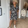 &Co Woman - Alexis Big Graphic Dress - Sand Multi Dames Mode Jurk