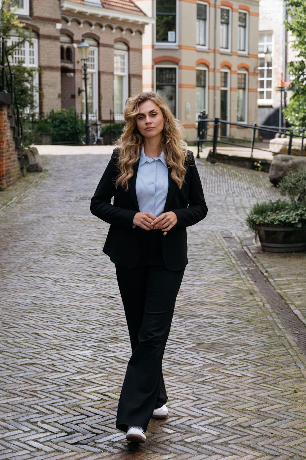 &Co Woman - Lotte Stripe - White Blue