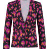 lady-day-blazer-billy-art-leopard-print Travelstof Blazer van Stretch Dames Mode Vrouwen