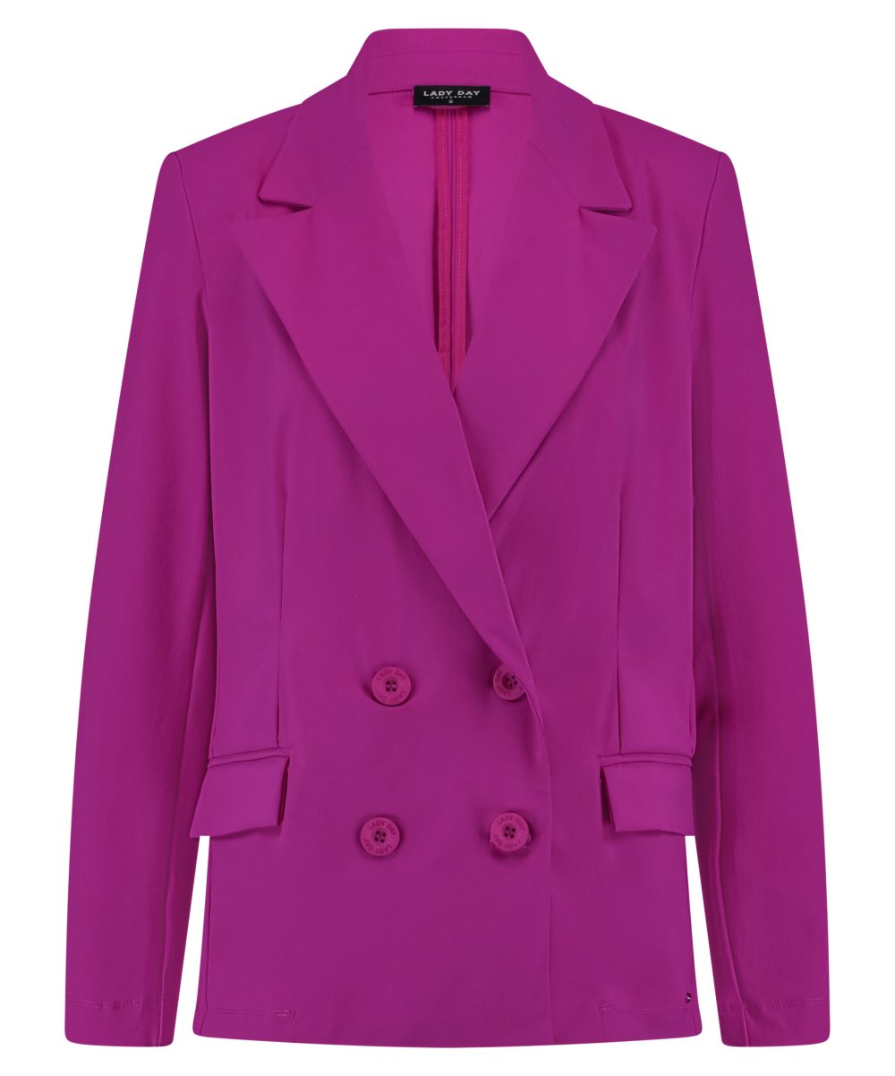 Lady Day - Blazer Carly - Cherry Travelstof voor Dames Mode Roze