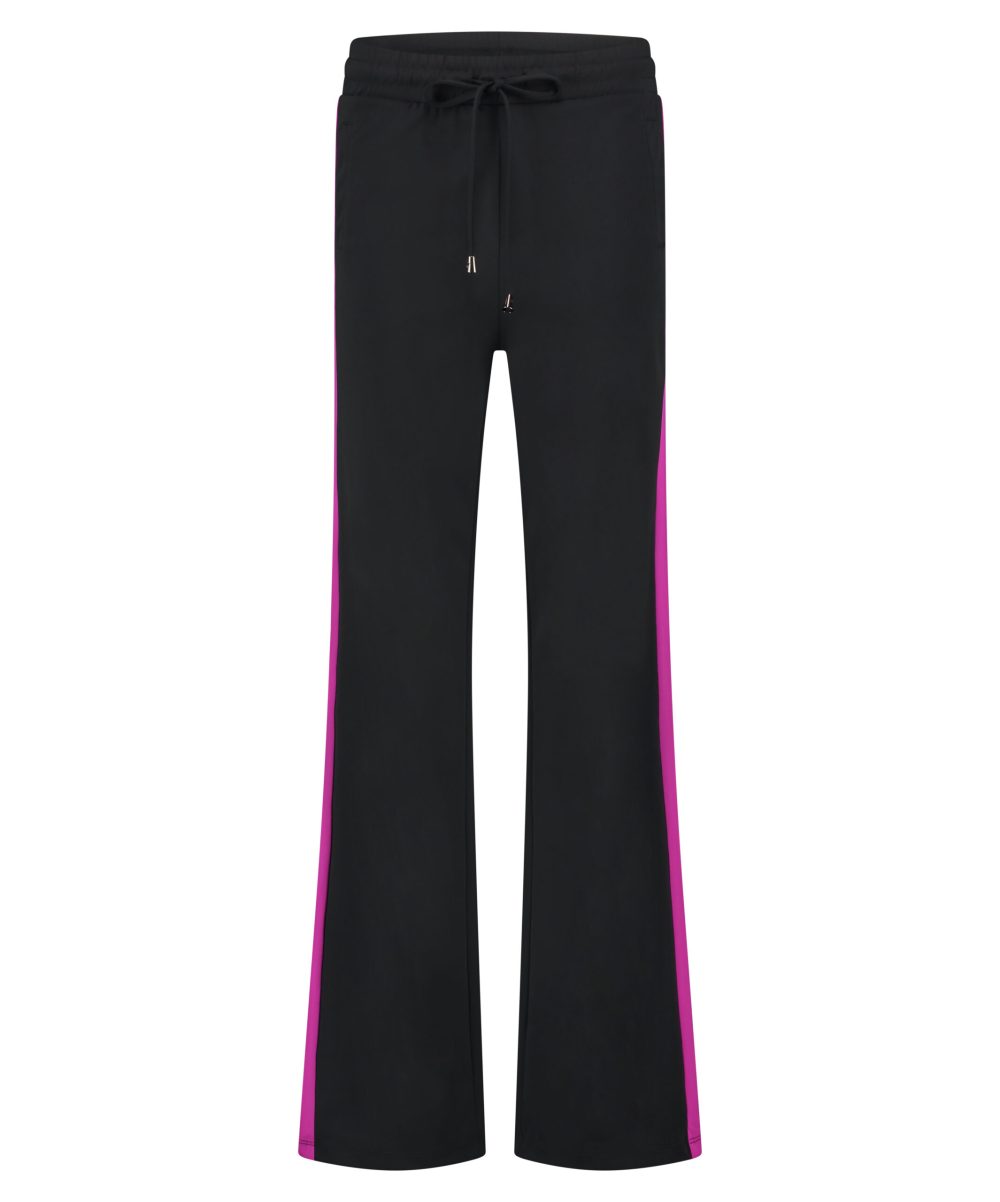 Lady Day - Trouser Casey - Black Travelstof Broek in de kleur zwart voor dames vrouwen mode