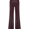 Lady Day - Chelsea Merlot - Trouser - Dameskleding - Travelstof - Vegan Leather