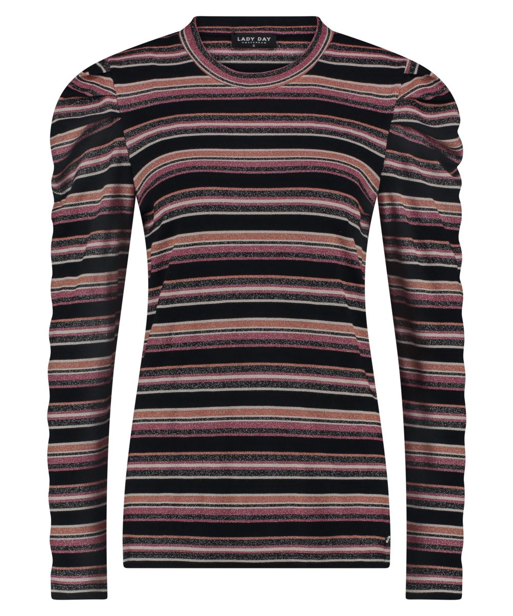 Lady Day - Top Donna - Black Stripe Trui voor vrouwen Herfst winter mode voor dames