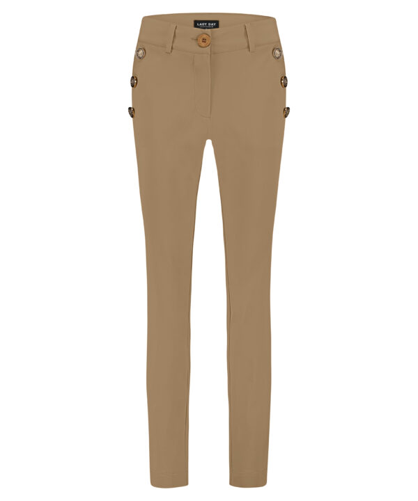 Lady Day - Eliza Trouser - Cinnamon - Jeans - Damesbroek - Travelstof