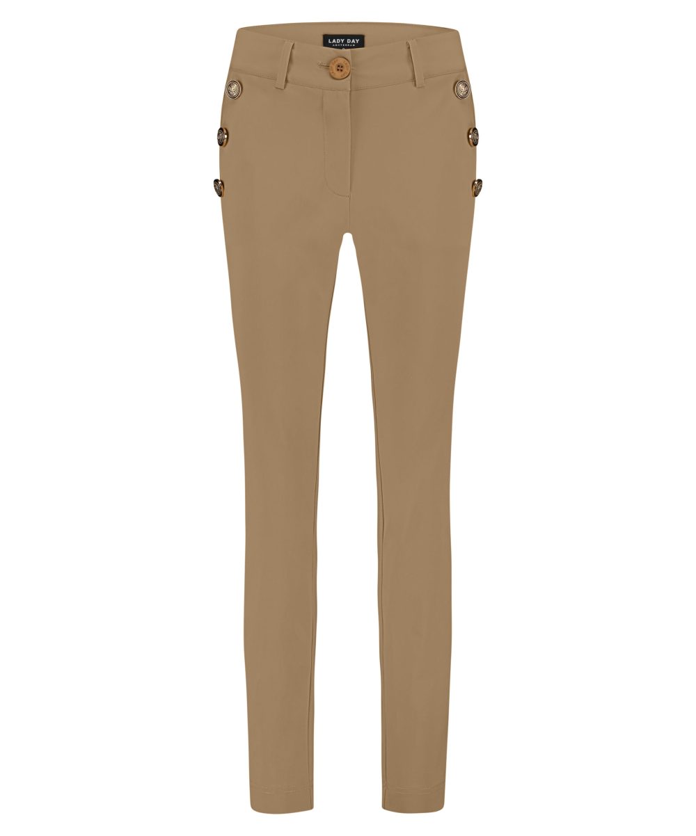 Lady Day - Eliza Trouser - Cinnamon - Jeans - Damesbroek - Travelstof