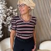 Lady Day - Top Toya - Black Stripe