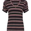 Lady Day - Top Toya - Black Stripe Trui voor dames mode kleding voor vrouwen zwarte strepen zwart roze