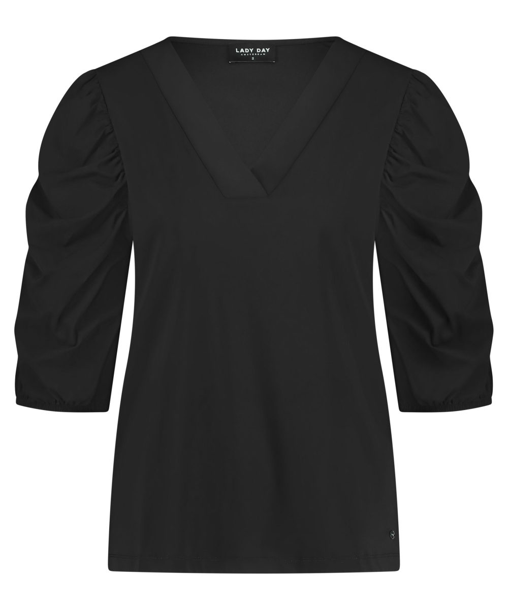 Lady Day - Top Josie - Black Travelstof Top en Trui voor Dames Kleding Online vrouwen mode